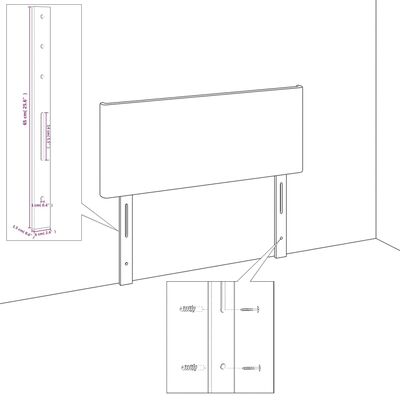 vidaXL Čelo postele typu ušák světle šedé 83x16x118/128 cm samet