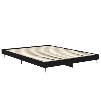 vidaXL Rám postele černý 135 x 190 cm kompozitní dřevo