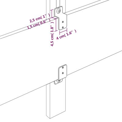 vidaXL Čelo postele s LED černé 100x5x118/128 cm umělá kůže