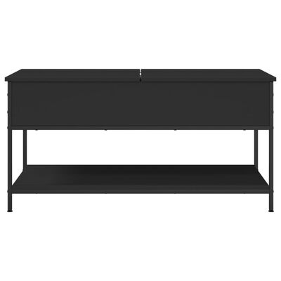 vidaXL Konferenční stolek černý 100x50x50 cm kompozitní dřevo a kov