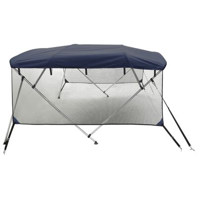 vidaXL Bimini stříška se 4 oblouky a bočnicemi 243x(200–213)x137 cm