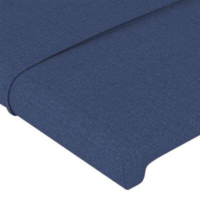 vidaXL Čelo postele typu ušák modré 93x23x78/88 cm textil