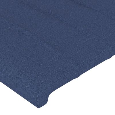 vidaXL Čelo postele 2 ks modré 80 x 5 x 78/88 cm textil