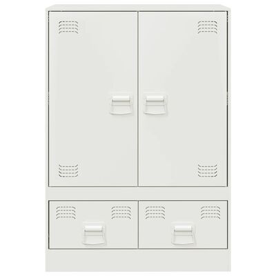 vidaXL Highboard bílý 67 x 39 x 95 cm ocel