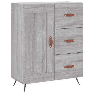 vidaXL Skříň highboard šedá sonoma 69,5 x 34 x 180 cm kompozitní dřevo