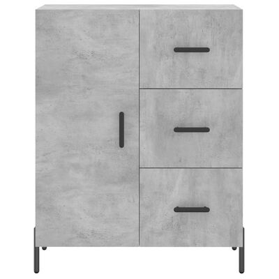 vidaXL Skříň highboard betonově šedá 69,5x34x180 cm kompozitní dřevo