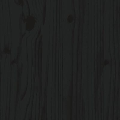 vidaXL Stohovatelná postel černá 80 x 200 cm masivní borovice