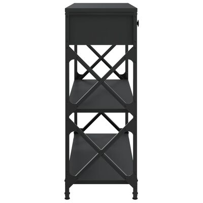 vidaXL Konzolový stolek černý 75 x 28 x 75 cm kompozitní dřevo