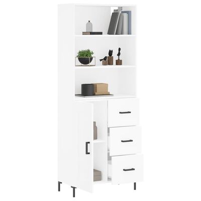 vidaXL Skříň highboard bílá 69,5 x 34 x 180 cm kompozitní dřevo