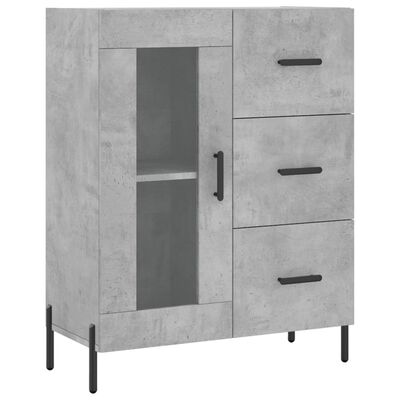 vidaXL Skříň highboard betonově šedá 69,5x34x180 cm kompozitní dřevo