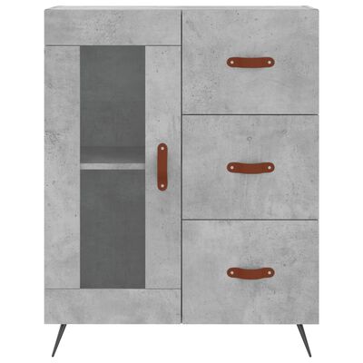 vidaXL Skříň highboard betonově šedá 69,5x34x180 cm kompozitní dřevo