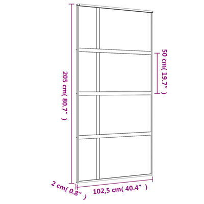 vidaXL Posuvné dveře zlaté 102,5 x 205 cm mléčné ESG sklo a hliník