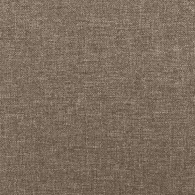 vidaXL Čelo postele s LED taupe 144x5x78/88 cm textil