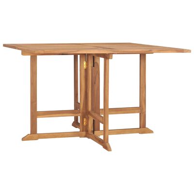 vidaXL Skládací zahradní jídelní stůl 110 x 110 x 75 cm masivní teak