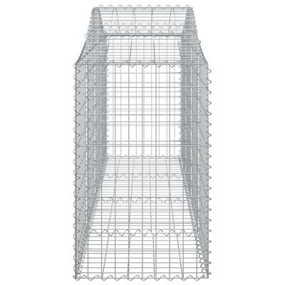 vidaXL Klenuté gabionové koše 5 ks 200x50x80/100 cm pozinkované železo