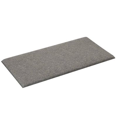 vidaXL Nástěnné panely 12 ks světle šedé 30 x 15 cm textil 0,54 m²