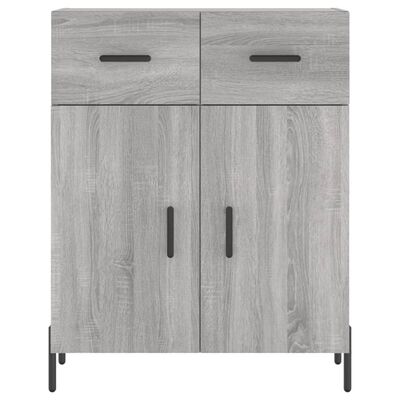 vidaXL Skříň highboard šedá sonoma 69,5 x 34 x 180 cm kompozitní dřevo