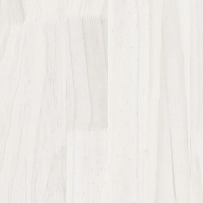 vidaXL Rám postele bílý masivní borovice 180 x 200 cm Super King