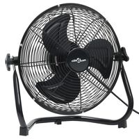 vidaXL Podlahový ventilátor 3 rychlosti 55 cm 100 W černý