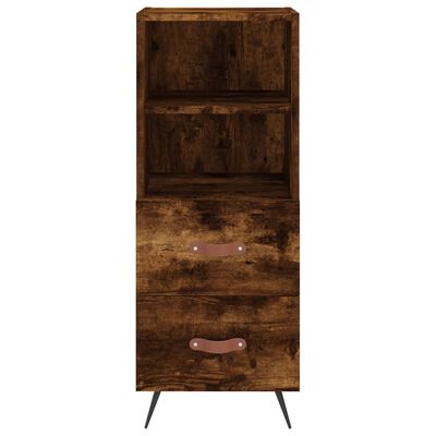 vidaXL Skříň highboard kouřový dub 34,5 x 34 x 180 cm kompozitní dřevo