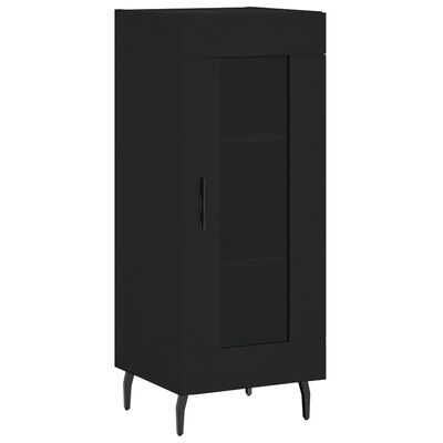 vidaXL Skříň highboard černá 34,5 x 34 x 180 cm kompozitní dřevo