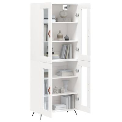 vidaXL Skříň highboard bílá 69,5 x 34 x 180 cm kompozitní dřevo