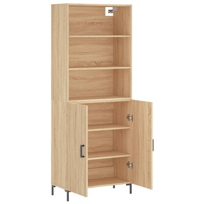 vidaXL Skříň highboard dub sonoma 69,5 x 34 x 180 cm kompozitní dřevo