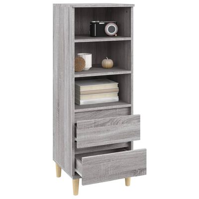 vidaXL Skříň highboard šedá sonoma 40 x 36 x 110 cm kompozitní dřevo