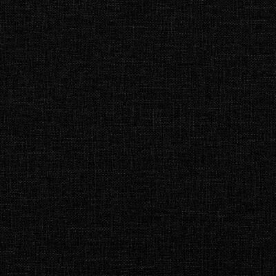 vidaXL Rám postele s čelem černý 140 x 200 cm textil