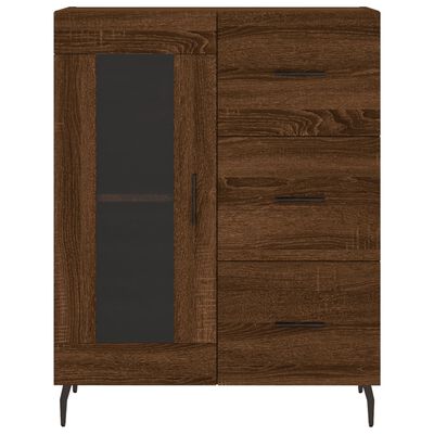 vidaXL Skříň highboard hnědý dub 69,5 x 34 x 180 cm kompozitní dřevo