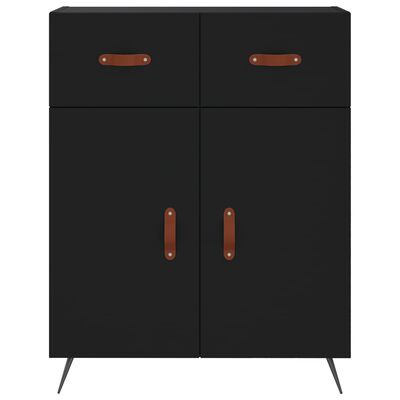 vidaXL Skříň highboard černá 69,5 x 34 x 180 cm kompozitní dřevo