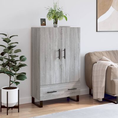 vidaXL Skříň highboard šedá sonoma 69,5 x 31 x 115 cm kompozitní dřevo