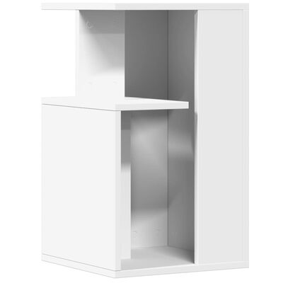 vidaXL Odkládací stolek bílý 35 x 35 x 60 cm kompozitní dřevo