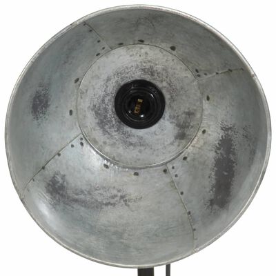 vidaXL Stojací lampa 25 W vintage stříbrná 30 x 30 x 100–150 cm E27