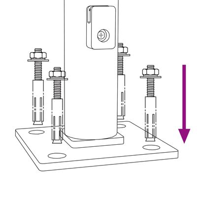 vidaXL Drátěné pletivo s přírubami stříbrné 2,2 x 10 m