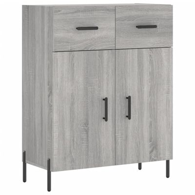 vidaXL Skříň highboard šedá sonoma 69,5 x 34 x 180 cm kompozitní dřevo