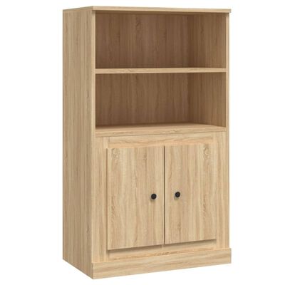 vidaXL Skříň highboard dub sonoma 60 x 35,5 x 103,5 kompozitní dřevo