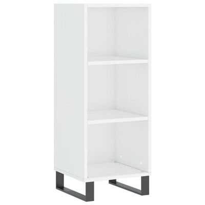 vidaXL Skříň highboard bílá s vysokým leskem 34,5x34x180 cm kompozit