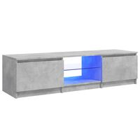 vidaXL TV skříňka s LED osvětlením betonově šedá 140 x 40 x 35,5 cm