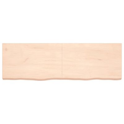 vidaXL Stolní deska 160x50x(2-6) cm neošetřený masivní dubové dřevo