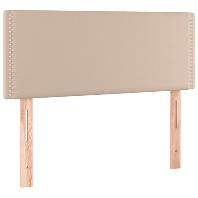 vidaXL Box spring postel s matrací cappuccino 90x200 cm umělá kůže