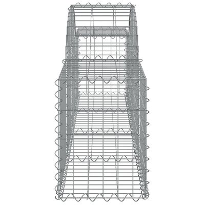 vidaXL Klenuté gabionové koše 25 ks 200x30x40/60 cm pozinkované železo