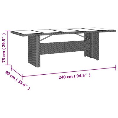 vidaXL 11dílný zahradní bistro set s poduškami béžový polyratan