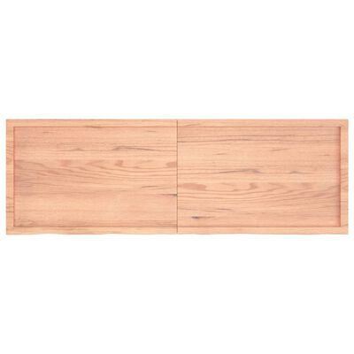 vidaXL Koupelnová deska hnědá 180x60x(2-6) cm ošetřený masivní dřevo