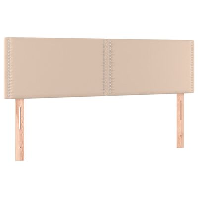 vidaXL Box spring postel s matrací cappuccino 140x190 cm umělá kůže