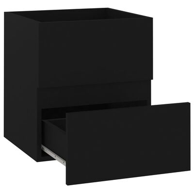 vidaXL Skříňka pod umyvadlo černá 41 x 38,5 x 45 cm kompozitní dřevo