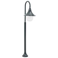 vidaXL Zahradní sloupová lampa E27 120 cm hliník tmavě zelená