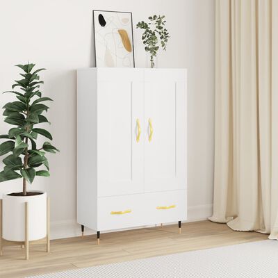 vidaXL Skříň highboard bílá 69,5 x 31 x 115 cm kompozitní dřevo