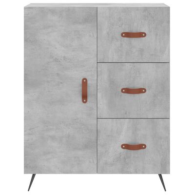 vidaXL Skříň highboard betonově šedá 69,5x34x180 cm kompozitní dřevo