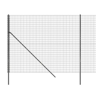 vidaXL Drátěný plot antracitový 1,6 x 10 m pozinkovaná ocel